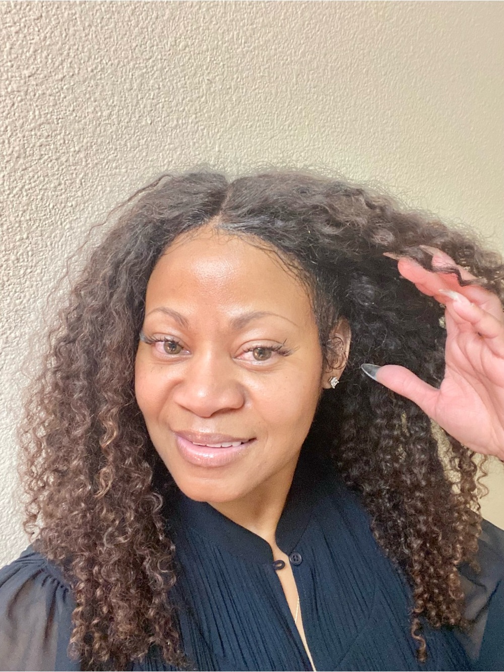 Kinky Curly Lace Front Wig - Picture 2 of 7